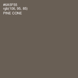 #6A5F55 - Pine Cone Color Image